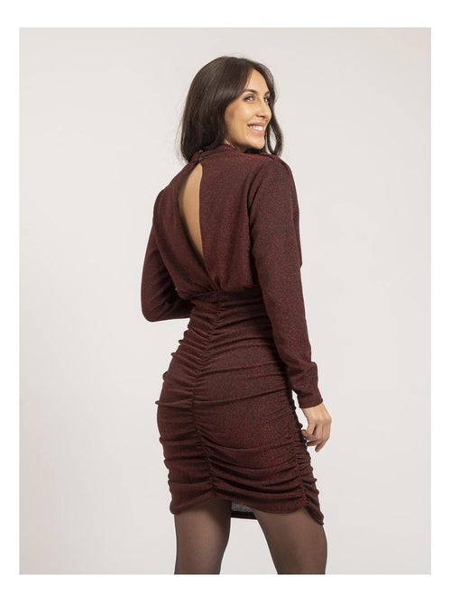 Robe courte paillettes IVOLIE - Kiabi