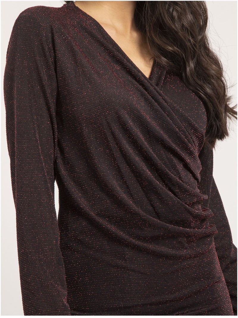 Robe courte paillettes IZUMI Rouge - Kiabi