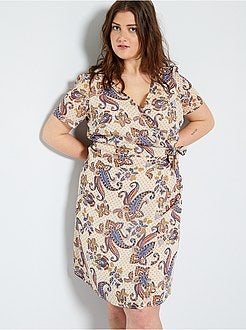 Robe courte portefeuille - Kiabi