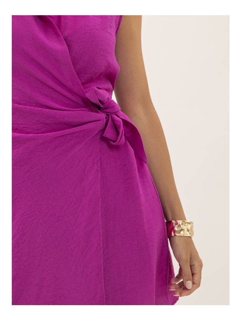 Robe courte portefeuille ITANEL Violet - Kiabi