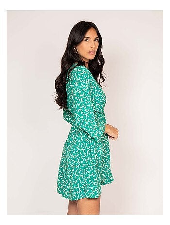 Robe courte portefeuille motifs INEO