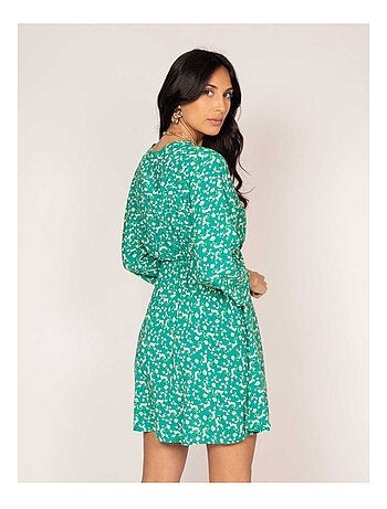 Robe courte portefeuille motifs INEO