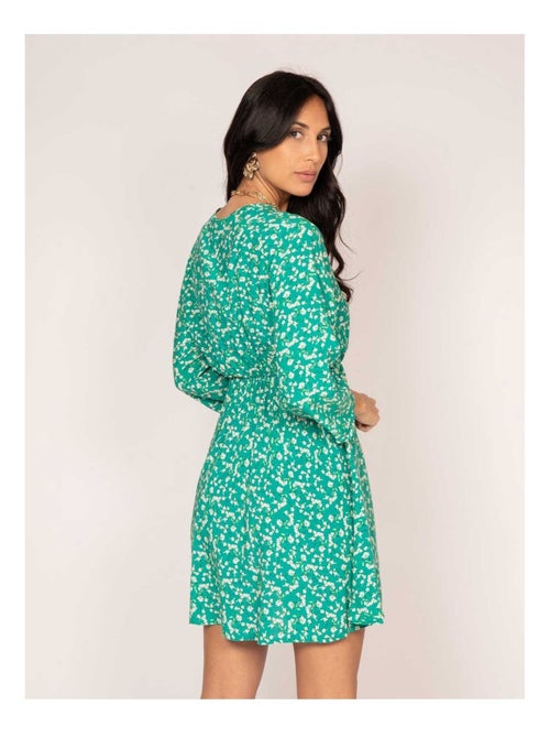 Robe courte portefeuille motifs INEO - Kiabi