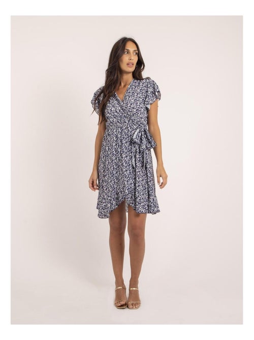 Robe courte portefeuille motifs INEZA - Kiabi