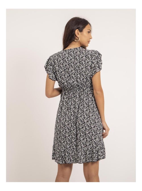 Robe courte portefeuille motifs INEZA - Kiabi