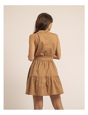 Robe courte sans manches ISOLINA