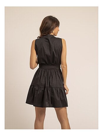 Robe courte sans manches ISOLINA