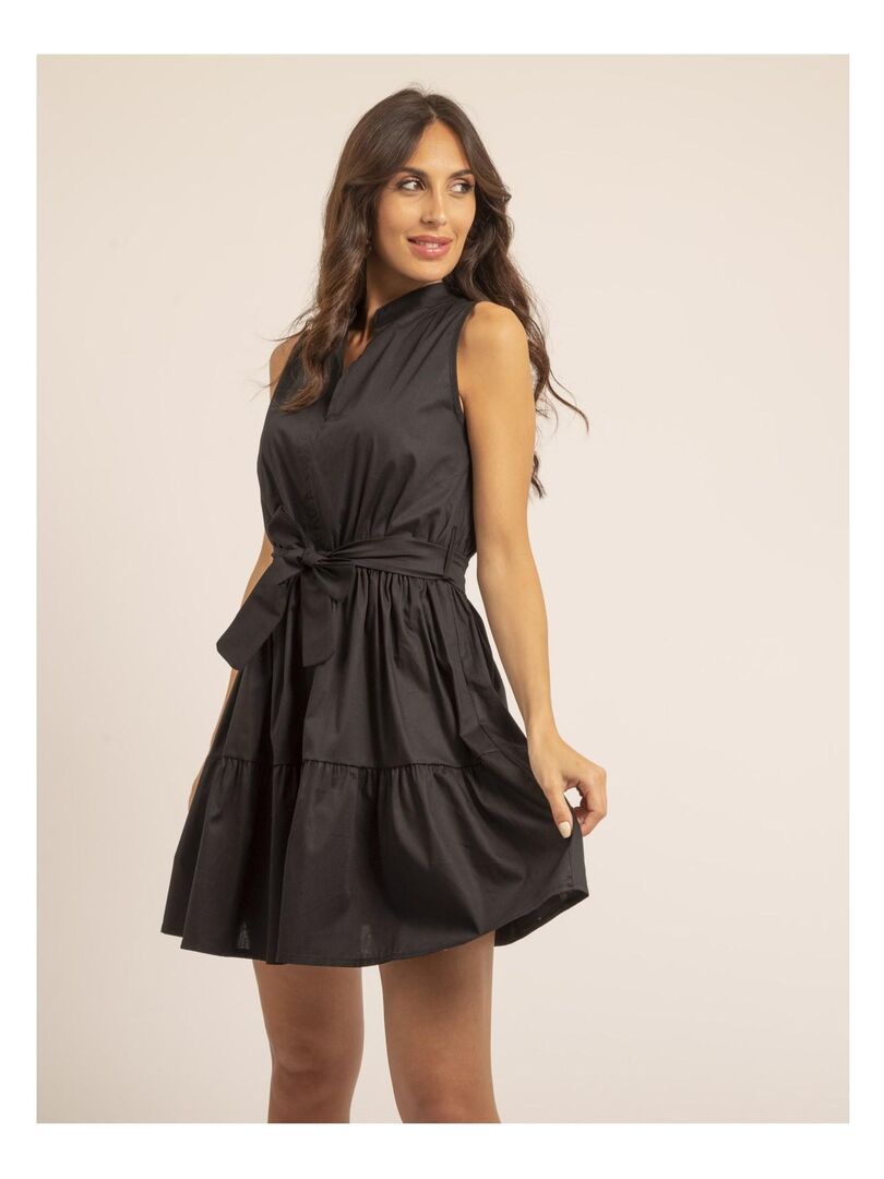 Robe Courte en Jean sans manches * main image 0
