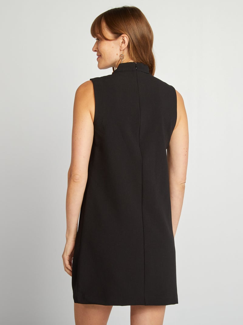 Robe courte sans manches noir - Kiabi