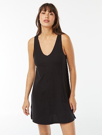 Robe courte sans manches réversible