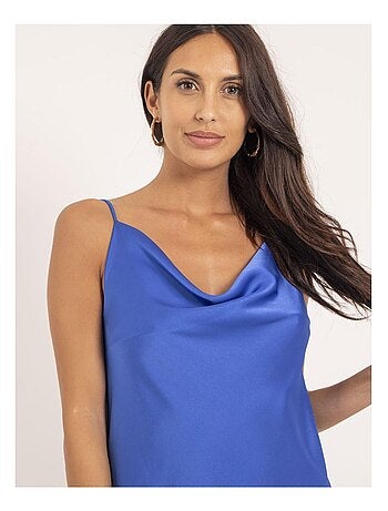 Robe courte satin IDALIA