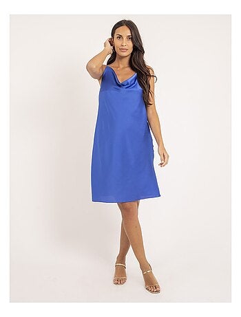 Robe courte satin IDALIA