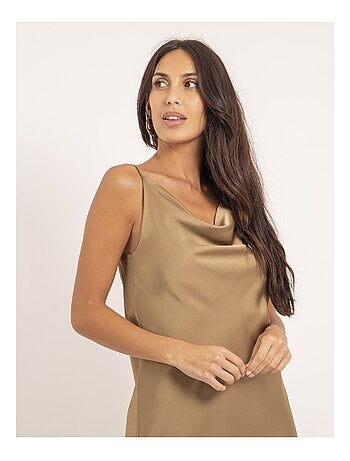 Robe courte satin IDALIA