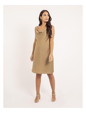 Robe courte satin IDALIA