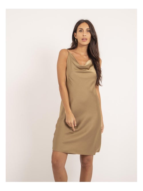 Robe courte satin IDALIA - Kiabi