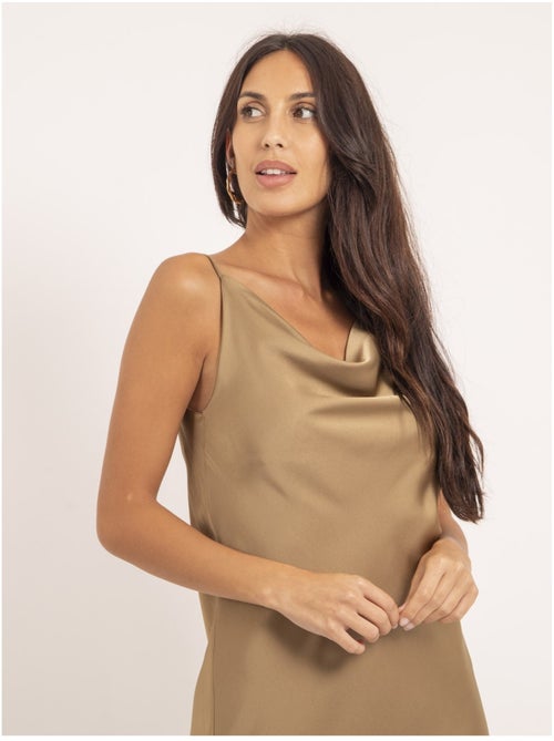 Robe courte satin IDALIA - Kiabi