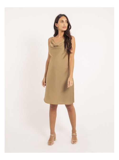 Robe courte satin IDALIA - Kiabi