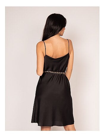 Robe courte satin IDALIA