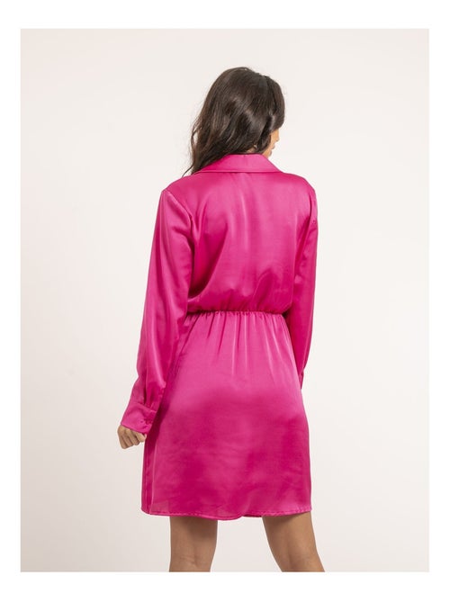 Robe courte satin IDAY - Kiabi