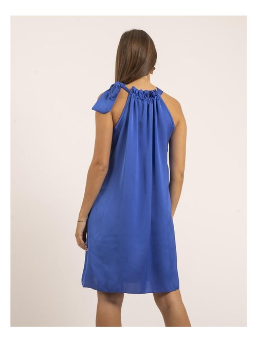 Robe courte satin IMUNE - Kiabi
