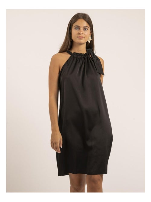 Robe courte satin IMUNE - Kiabi