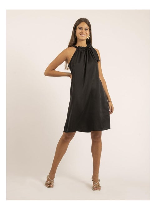 Robe courte satin IMUNE - Kiabi