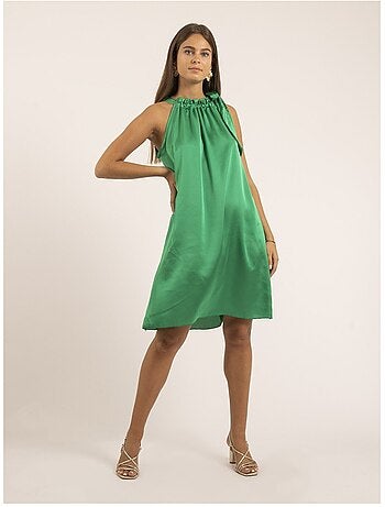 Robe courte satin IMUNE