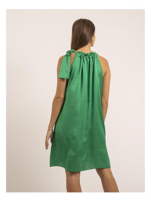 Robe courte satin IMUNE - Kiabi