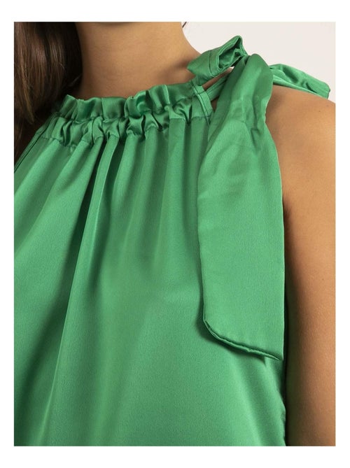 Robe courte satin IMUNE - Kiabi