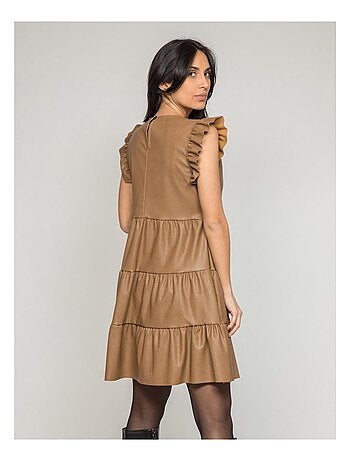 Robe courte similicuir IODINE