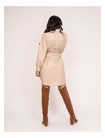 Robe courte similicuir ISKY