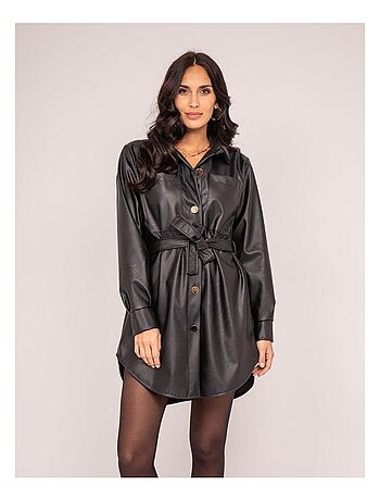 Robe courte similicuir ISKY