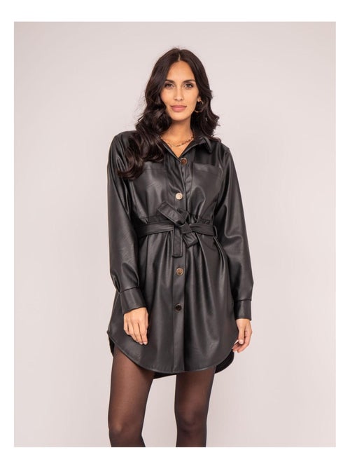 Robe courte similicuir ISKY - Kiabi