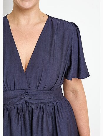 Robe courte taille empire, manches kimono - AFIBEL
