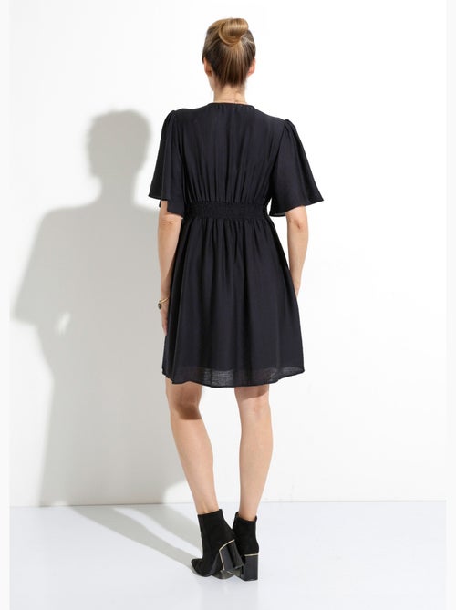 Robe courte taille et épaules plissées - afibel - Kiabi Robe courte taille et épaules plissées - afibel - Kiabi