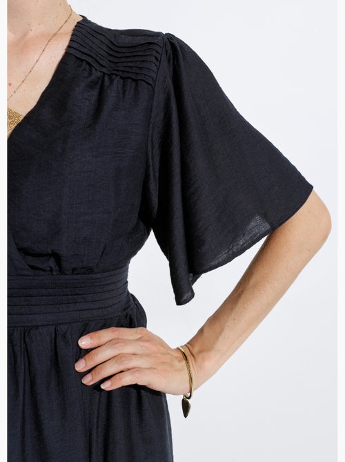 Robe courte taille et épaules plissées - afibel - Kiabi Robe courte taille et épaules plissées - afibel - Kiabi