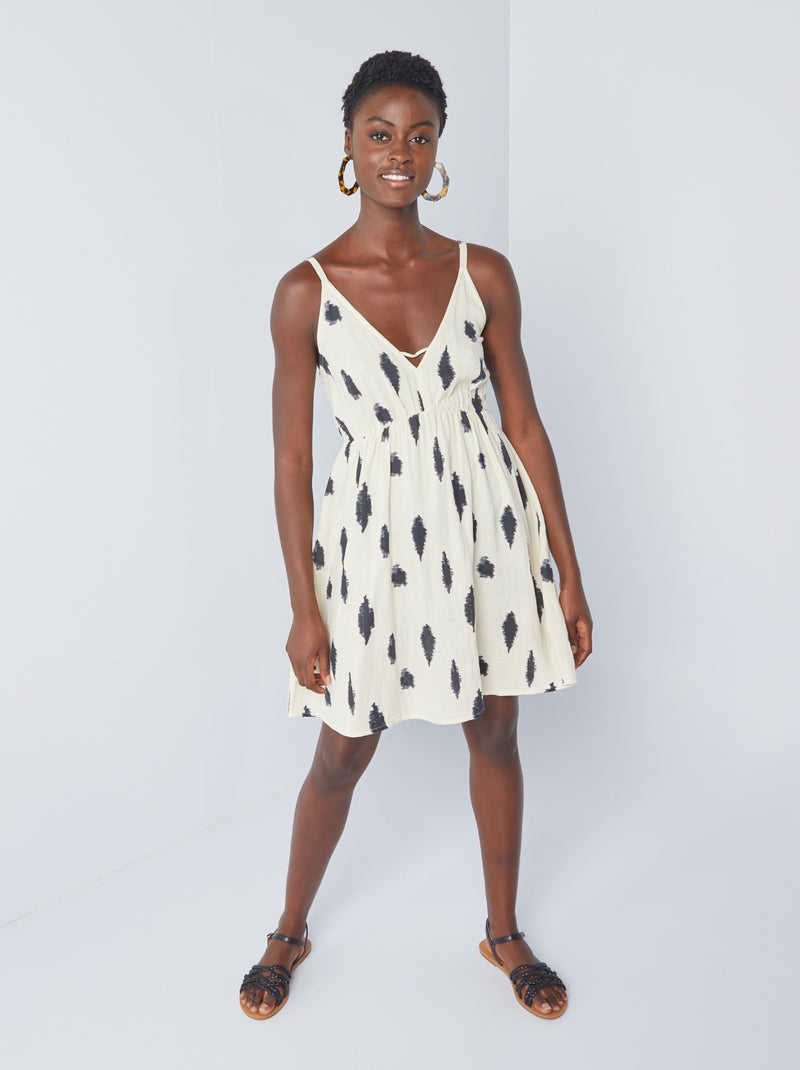 Robe Bretelles Beige Molly Bracken Taille 38 - Robe Dress Satin Avec Capuche