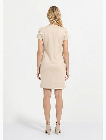 Robe courte tissu suédé velouté - Afibel