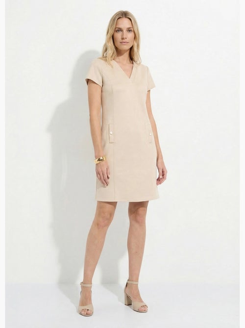 Robe courte tissu suédé velouté - Afibel - Kiabi