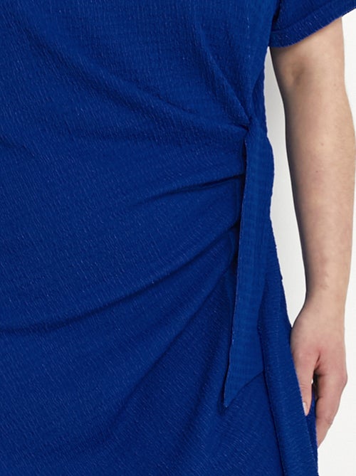 Robe courte unie drapée effet cache-ventre - Afibel - Kiabi