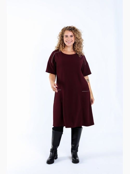 Robe courte unie PAPRIKA - Kiabi