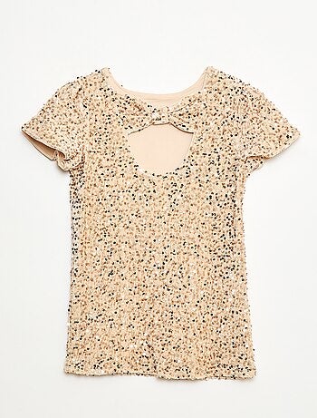 Robe courte velours avec sequins