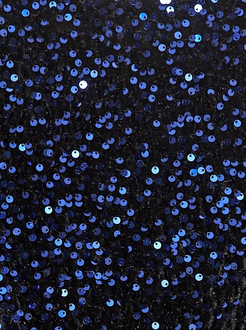 Robe courte velours avec sequins - Kiabi