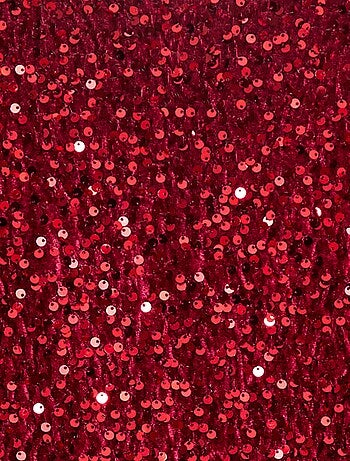 Robe courte velours avec sequins