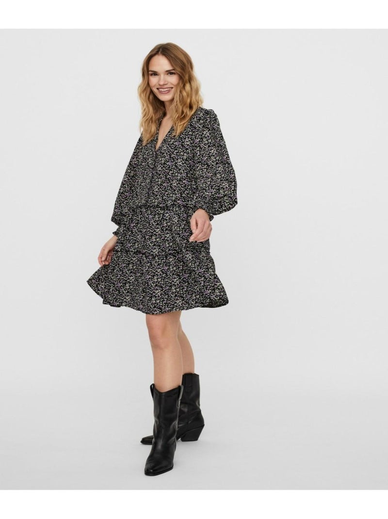 Robe courte Vero Moda Noir Noir - Kiabi