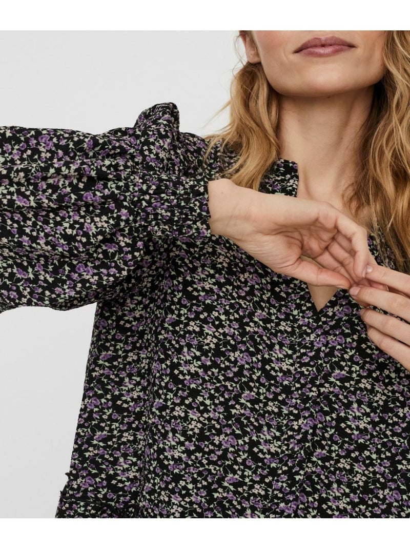Robe courte Vero Moda Noir Noir - Kiabi