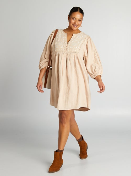 Robe courtes manches 3/4 - Kiabi