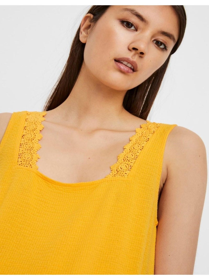Robe courtes Vero Moda Jaune - Kiabi