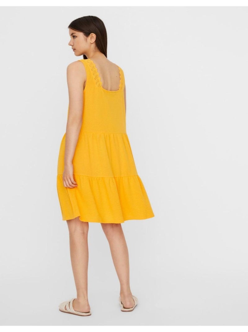 Robe courtes Vero Moda Jaune - Kiabi