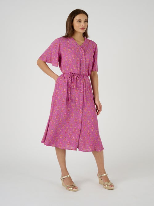 Robe crépon pure viscose - Damart - Kiabi